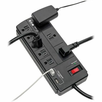Tripp Lite Surge Protector Power Strip 8-Outlet 2 USB Charging Ports 8