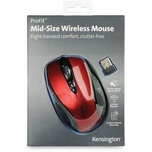 RATÓN INALÁMBRICO ROJO DE TAMAÑO MEDIANO PRO FIT