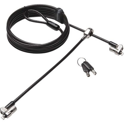 Kensington MicroSaver 2.0 Keyed Twin Laptop Lock - Master - 8 ft (2.44 m) Cable