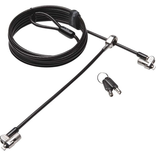Kensington MicroSaver 2.0 Keyed Twin Laptop Lock - Master - 8 ft (2.44 m) Cable