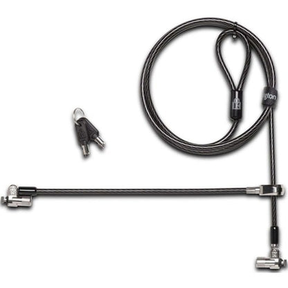Kensington MicroSaver 2.0 Keyed Twin Laptop Lock - Master - 8 ft (2.44 m) Cable