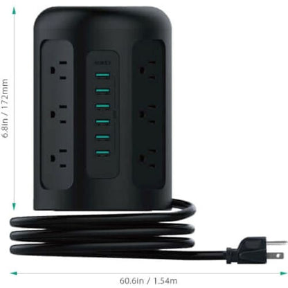 Eva Groups AUKEY PowerHub XL - 12 x AC Power, 6 x USB - 120 V AC, 230