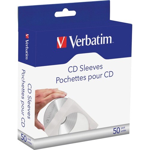 Pochettes en papier pour CD/DVD avec fenêtre transparente multi-10, paquet de 50