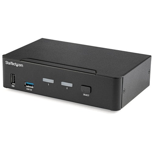 CONMUTADOR KVM DE 2 PUERTOS CON PANTALLA 4K 60HZ CONCENTRADOR USB 3.0 TAA COMP
