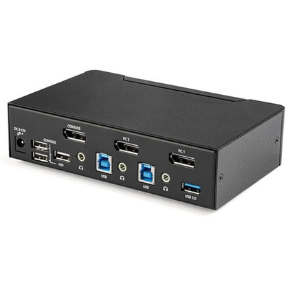 CONMUTADOR KVM DE 2 PUERTOS CON PANTALLA 4K 60HZ CONCENTRADOR USB 3.0 TAA COMP