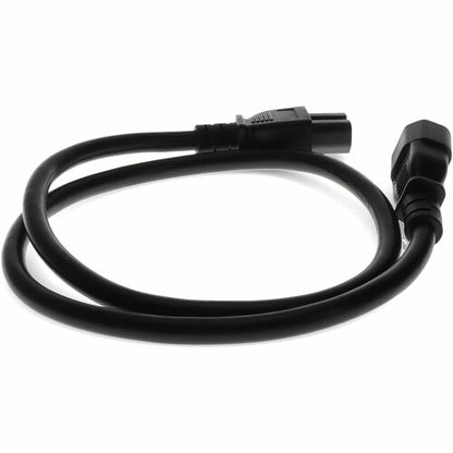 AddOn Power Extension Cord - For Computer - 14 Gauge - 230 V AC / 15 A - Black - 10 ft (3.
