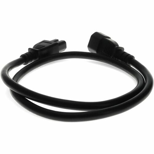 AddOn Power Extension Cord - For Computer - 14 Gauge - 230 V AC / 15 A - Black - 10 ft (3.