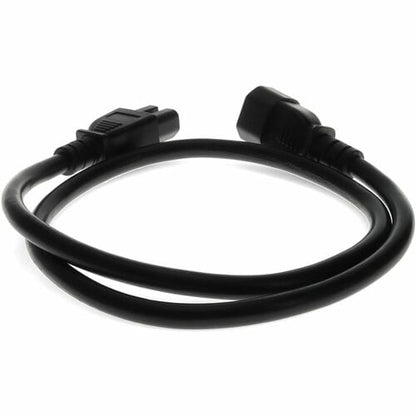 AddOn Power Extension Cord - For Computer - 14 Gauge - 230 V AC / 15 A - Black - 10 ft (3.