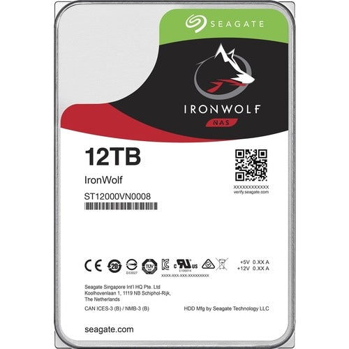 12TB IRONWOLF SATA 7200 RPM 256MB 3.5