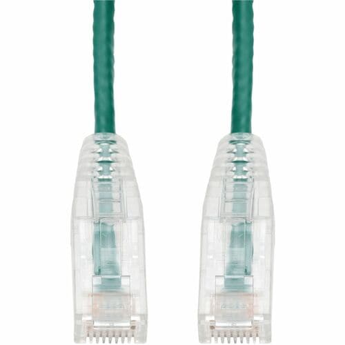 Câble Ethernet Cat. 6 vert fin en PVC transparent anti-accroc AddOn de 3 m