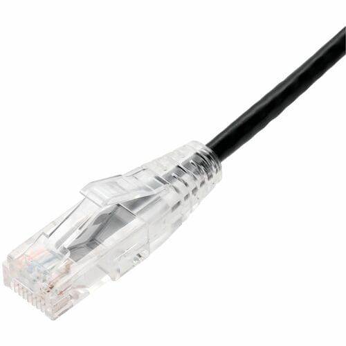 Câble Ethernet Cat. 6 fin en PVC noir AddOn 10 pieds, transparent, anti-accroc