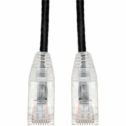 Câble Ethernet Cat. 6 fin en PVC noir AddOn 10 pieds, transparent, anti-accroc