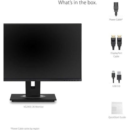 Moniteur LED Full HD ViewSonic Graphic VG2455 24 pouces - 16:9 - Noir