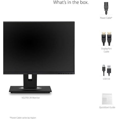 Moniteur LED Full HD ViewSonic Graphic VG2755 27 pouces - 16:9 - Noir