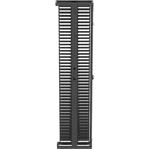 Organizador de cables de doble cara Panduit - Organizador de cables vertical - Negro - Altura de rack 45U - Acero, A