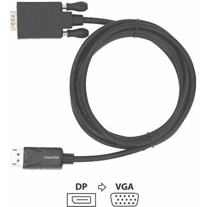 VisionTek DisplayPort to VGA 2 Meter Active Cable (M/M)
