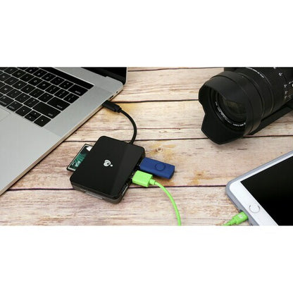 Hub USB-C IOGEAR avec lecteur de cartes multi-mémoire