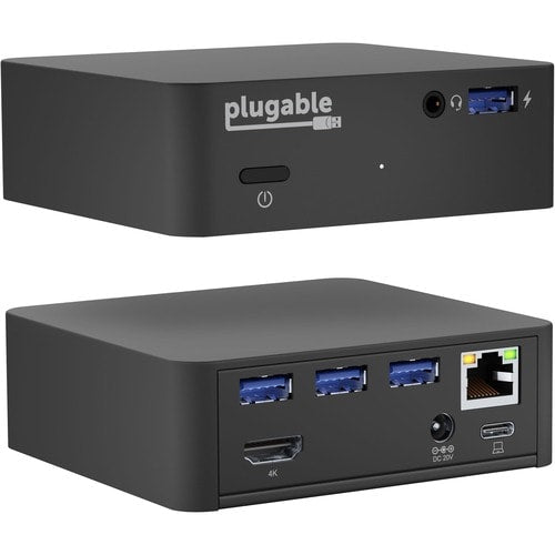 Station d'accueil USB C Plugable avec charge 85 W compatible avec
