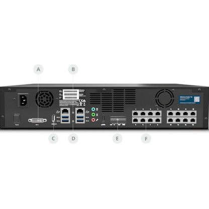 Milestone Systems Husky X2 Barebone w/16 PoE Switch - Network Video Recorder - H