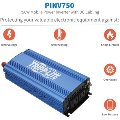 Tripp Lite by Eaton PINV750 Power Inverter - Input Voltage: 12 V DC -