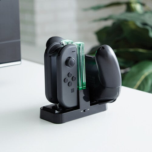 Base de carga para múltiples controladores Verbatim para usar con Nintendo Switch
