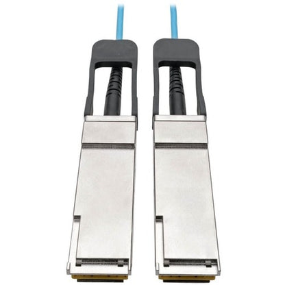 Tripp Lite series QSFP+ to QSFP+ Active Optical Cable - 40Gb, AOC, M/M, Aqua, 10