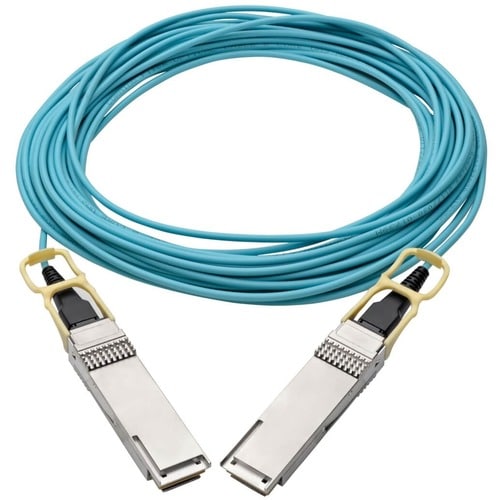 Tripp Lite by Eaton QSFP28 to QSFP28 Active Optical Cable - 100GbE, AOC, M/M, Aq