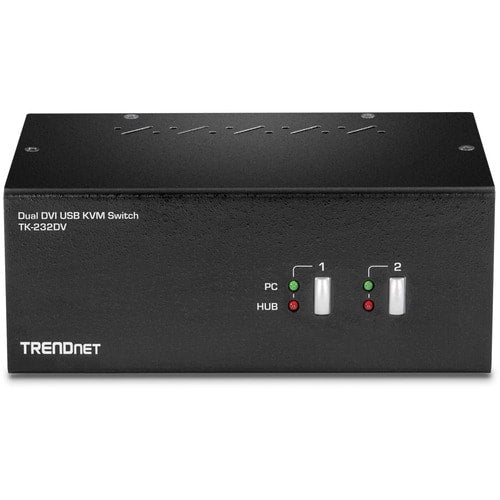 CONMUTADOR KVM DVI DE 2 PUERTOS CON DOBLE MONITOR