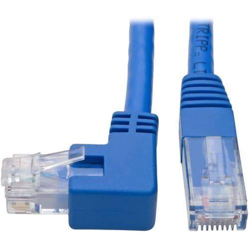 Tripp Lite by Eaton Left-Angle Cat6 UTP Patch Cable (RJ45) - 1 ft., M/M, Gigabit