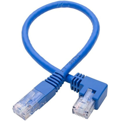 Tripp Lite by Eaton Left-Angle Cat6 UTP Patch Cable (RJ45) - 1 ft., M/M, Gigabit