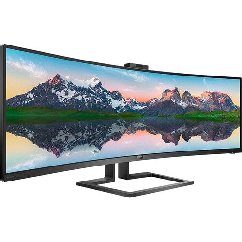 Philips Brilliance 499P9H 49\" Class Webcam Dual Quad HD (DQHD) Curved