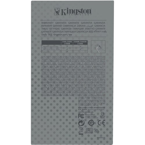 64GB D300SM AES 256 XTS ENCRYPTED USB DRIVE