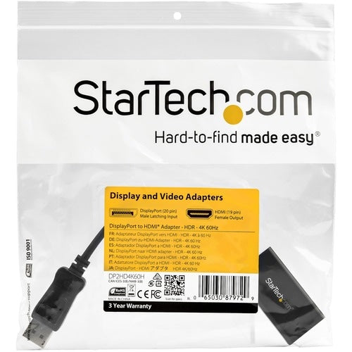 StarTech.com DisplayPort to HDMI Adapter