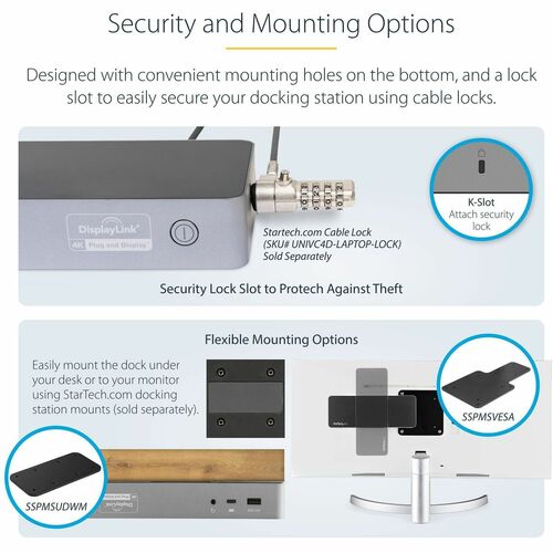 Station d'accueil USB-C et USB-A StarTech.com