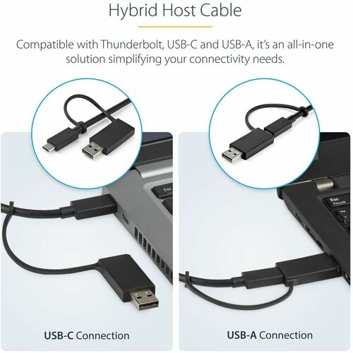 Station d'accueil USB-C et USB-A StarTech.com