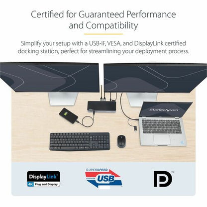 Station d'accueil USB-C et USB-A StarTech.com
