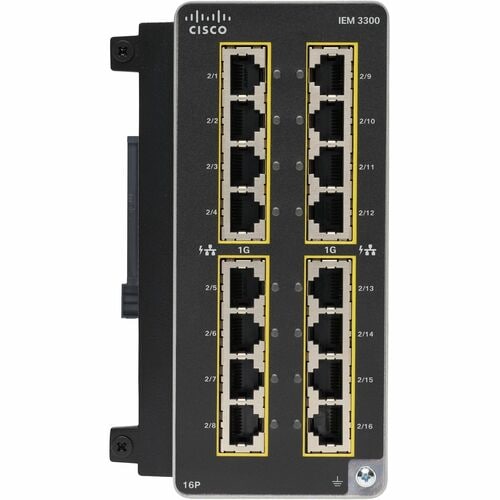CATALYST IE3300 RUGGED 16PORT GE COPPER EXP MODULE