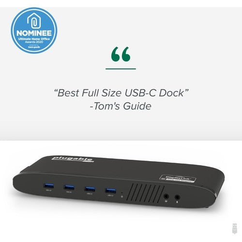 Station d'accueil horizontale Plugable USB 3.0 double écran 4K