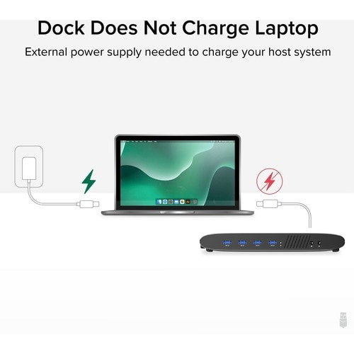 Station d'accueil horizontale Plugable USB 3.0 double écran 4K