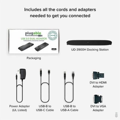 Station d'accueil universelle pour ordinateur portable Plugable USB 3.0