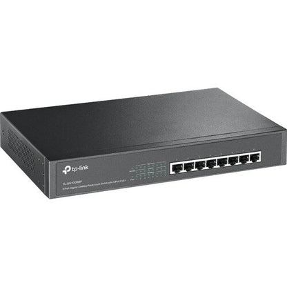 8PORT GBE POE+SWITCH 124W POE 8POE+PORTS 1U 13IN RACK-MNT STL CSE