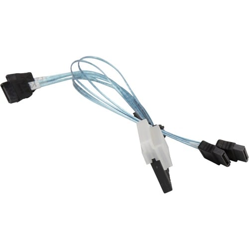 Supermicro Slimline SAS x8 (LE) to 4 SATA 16/16/26/26cm Cable (CBL