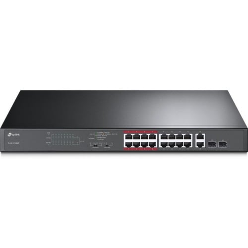 16-PORT 10/100MBPS + 2-PORT GBE UNMANAGED POE SWITCH