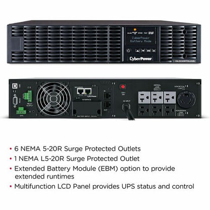 CyberPower CyberPower UPS Systems OL2200RTXL2UN Smart App en ligne - C