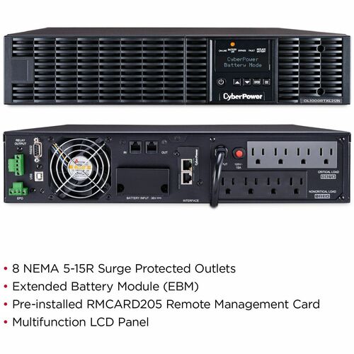 Cyber Power CyberPower UPS Systems OL1000RTXL2UN Smart App Online -  C