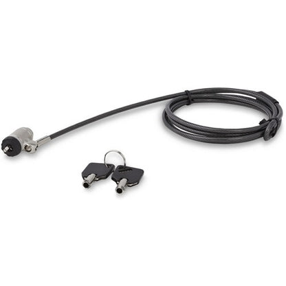 StarTech.com 6ft (2m) Laptop Cable Lock with Keys, Anti-Theft Keyed Security Cab