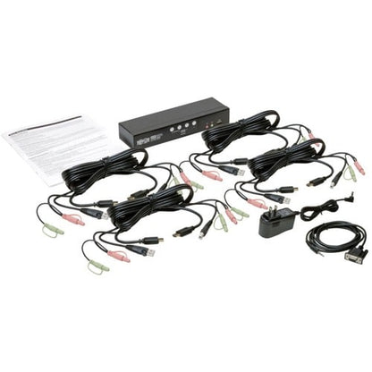 Tripp Lite by Eaton 4-Port HDMI/USB KVM Switch with Audio/Video a