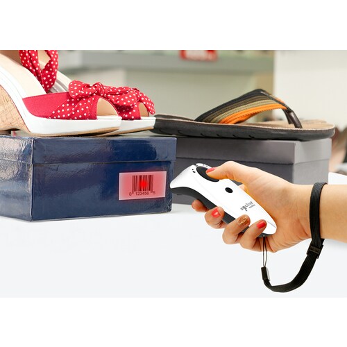 Socket Mobile SocketScan® S740, lecteur de codes-barres universel, blanc et station d'accueil blanche -