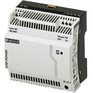 STEP-PS 1AC 48DC 2 POWER SUPPLY INPUT  1-PHASE OUTPUT  48 V DC 2 A