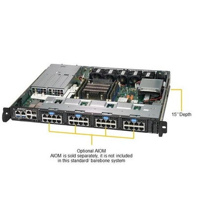 Supermicro SuperServer 1019D-FRN5TP 1U Rack-mountable Server - Xeon D-